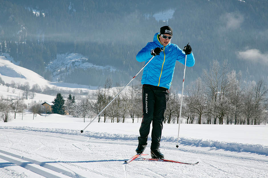 Langlaufurlaub direkt an der Loipe