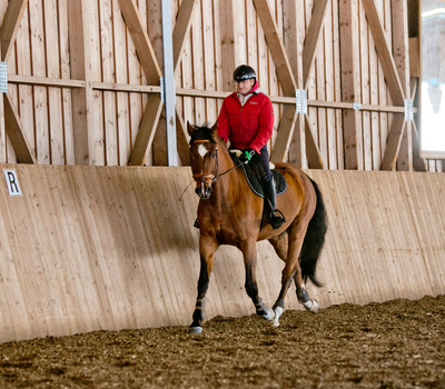 Reiten in der Halle im Gut Weissenhof